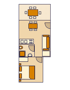 Grundriss der Ferienwohnungen - 1 - A1