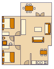 Grundriss der Ferienwohnungen - 2 - A2